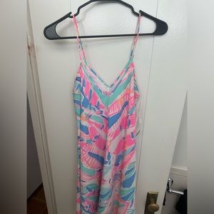 Lilly Pulitzer CLARA Dress, SILK, Out to Sea Print, SMALL